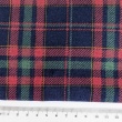 Flanela bawełniana, kratka granatowo-czerwona 165g/m2
