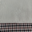 Double-Sided Check Fabric with Mini Houndstooth
