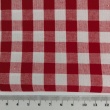 Cotton 100% double-sided red No 2 vichy check 1cm