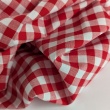 Cotton 100% double-sided red No 2 vichy check 1cm