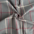 Grey Checked Linen–Cotton Fabric
