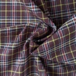 Brown Tartan Fabric with Silver