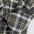 Grey Tartan Fabric with Gold