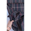 Black Checked Linen–Cotton Fabric