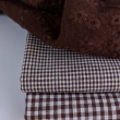 Cotton 100% double-sided, 4mm vichy check, brown