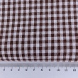 Bawełna 100% kratka vichy 4mm, dwustronna, brązowa