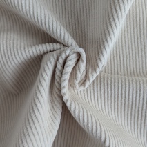 Cotton Corduroy with Spandex – 320 g/m², ecru