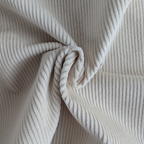 Cotton Corduroy with Spandex – 320 g/m², ecru