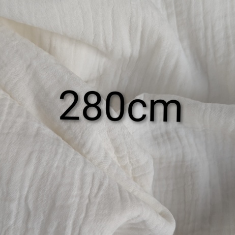 Double gauze Ecru, Width 280 cm