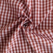 Cotton 100% double-sided, 5mm vichy check, brick