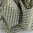 Cotton 100% double-sided, 5mm vichy check, olive