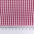 Cotton 100% double-sided, 3mm vichy check, cherry red