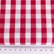 Bawełna 100% kratka vichy 1cm, dwustronna, czerwona nr 3