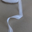 White seam tape with lasette, 12 mm wide