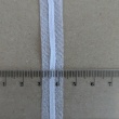 White seam tape with lasette, 12 mm wide