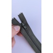 Non-separating zipper with cord reinforcement, 18 cm, khaki