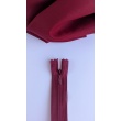Covered zipper 65cm, burgundy