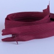 Covered zipper 65cm, burgundy
