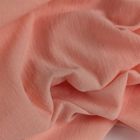 100% cotton, washed batiste 85 g/m², salmon