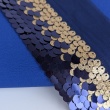 Cotton twill with elastane, cobalt