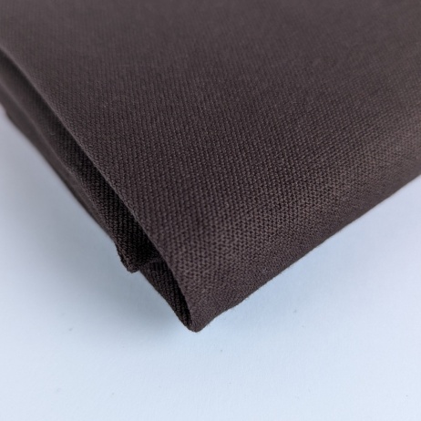 Twill bawełniany z elastanem, czekoladowy brąz