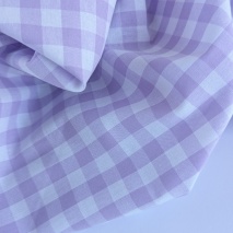 Cotton 100% double-sided light violetjak  vichy check 1cm
