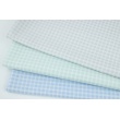 Cotton 100% batiste, double powder mint check (very soft)