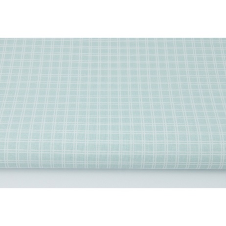 Cotton 100% batiste, double powder mint check (very soft)