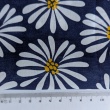 Cotton 100% batiste, flowers on a navy blue background