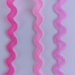 Decorative zigzag trim, cool pink, 7 mm