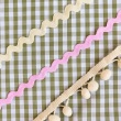 Decorative zigzag trim, cool pink, 7 mm