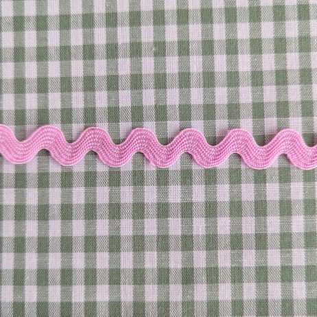 Decorative zigzag trim, cool pink, 7 mm