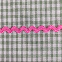 Decorative zigzag trim, neon pink, 7 mm