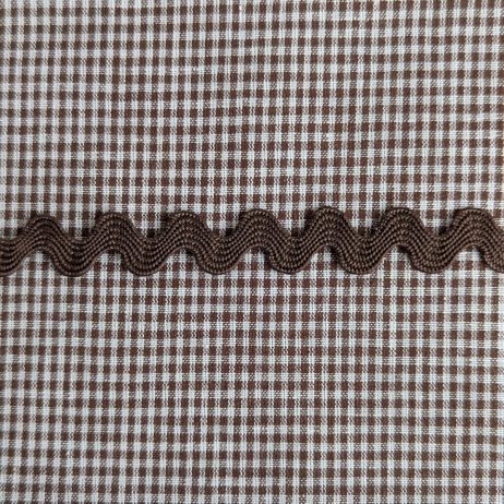 Decorative zigzag trim, light pink, 7 mm