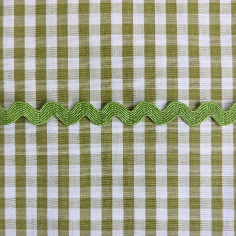 Decorative zigzag trim, olive, 7 mm