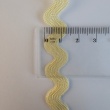 Decorative zigzag trim, butter yellow, 7 mm