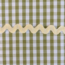 Decorative zigzag trim, butter yellow, 7 mm