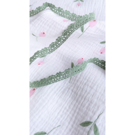 Cotton lace 12mm, basil