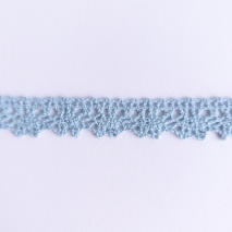 Cotton lace 12mm, dusty blue
