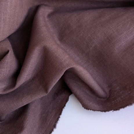 100% linen, brown, 230 g/m2