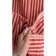 Seersucker red-apricot Stripes