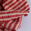 Seersucker red-apricot Stripes