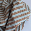 Seersucker mint-caramel Stripes