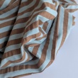 Seersucker mint-caramel Stripes