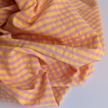 Seersucker – Yellow & Pink