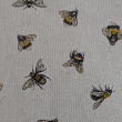 Decorative fabric, Bees on linen look