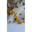Decorative fabric, Bees on linen look