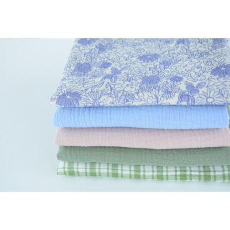 Fabric bundles No. 2407 AB 20cm, double gauze