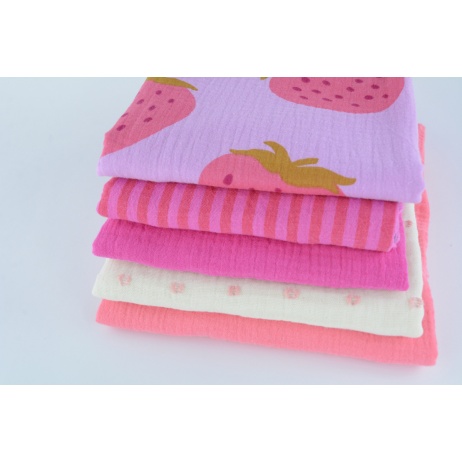 Fabric bundles No. 3041 AB 40cm, Double Gauze