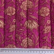 Quilted muslin, flowers on amaranth/ornament